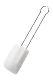 Spatola Leccapentola larga in silicone Rosle 32 cm, Bianco