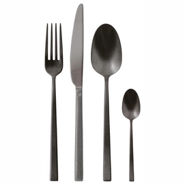 Set de Couverts Sambonet Rock PVD Diamond Black (24-Pièces)