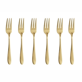 Cake Fork Sambonet Velvet PVD Gold (6-Pieces)