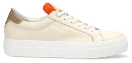 Baskets Fred de la Bretoniere Women 101010188 Sneaker Soft Nappa White Orange