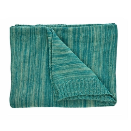 Plaid Essenza Mellow Green Katoen Gebreid