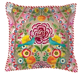 Sierkussen Pip Studio Melody Khaki Percal (45 x 45 cm)