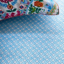 Spannbettlaken Pip Melody Star Blue Perkal