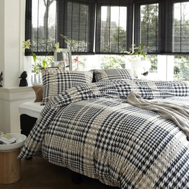 Parure de Lit Beddinghouse Mendoza Coton Noir