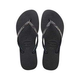 Slipper Dames Havaianas Slim Metal Mesh Black Dark Grey