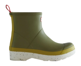 Bottes de Pluie Hunter Homme Play Short Speckle Sole Boots Utility Green Salix Green-Taille 44