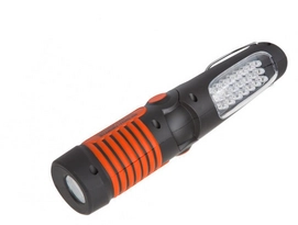 Lampe de travail LED Homeij StandBy Rechargeable Noir / Orange