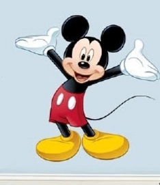 Muursticker Mickey Mouse