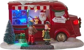Luville Santa'S Toy Stand Red Battery Operated