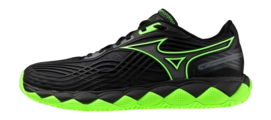 Mizuno Unisex Wave Enforce Tour 2 Padel Black/Foliage Green/Glowing Apple