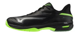 Mizuno Unisex Wave Exceed Court Padel Black/Foliage Green/Glowing Apple