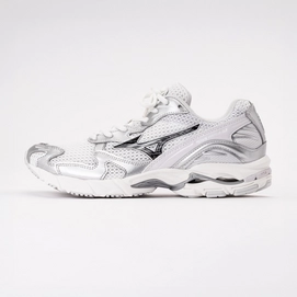 Mizuno Unisex Wave Rider 10 GF White/Black Sand/Lilac Hint