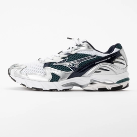 Mizuno Unisex Wave Rider 10 White/Baritone Blue/Deep Teal
