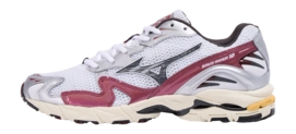 Baskets Mizuno Unisexe Wave Rider 10 White/Black Sand/Syrah