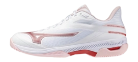 Mizuno Women Wave Exceed Court AC White/Pinkesque/Barbados Cherry