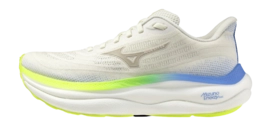 Mizuno Dames Wave Sky 9 Snow White/Silver Birch/Ultramarine