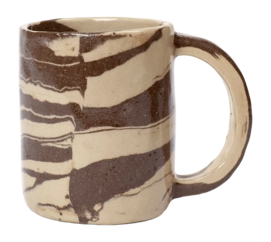 Mug Ferm Living Ryu Tall Sand/Brown 300 ml | Cuisineetcocotte