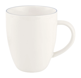 Mok vtwonen Mug With Ear White-Blue Line 275ml (Set van 6)