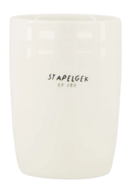 Mok Zusss Stapelgek Wit / Zwart 290 ml