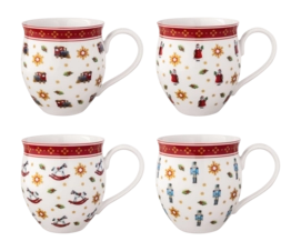 Mokkenset Villeroy & Boch Toy's Delight 2025 Jubileum (Set van 4)