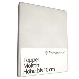 Molton Topper Spannbettlaken Romanette-90 x 200 cm