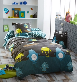 Housse de Couette Tradilinge Monsters Coton