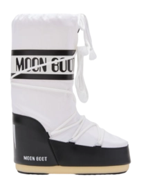 Schneestiefel Moon Boot Icon Nylon Kinder Black/White