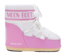 Schneestiefel Moon Boot Icon Low Nylon Damen Pink/White