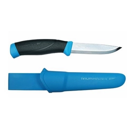 Survivalmes Morakniv Companion Blauw + Kunststof Holster