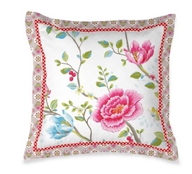 Zierkissen Pip Studio Morning Glory Weiß Baumwolle (45 x 45 cm)