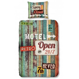 Dekbedovertrek Good Morning Motel Multi Katoen