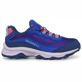 Chaussures de Randonnée Merrell Kids MOAB Speed Low Waterproof Blue Berry Turq-Taille 34