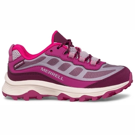 Wandelschoen Merrell Kids MOAB Speed Low Wide Waterproof Grey Berry