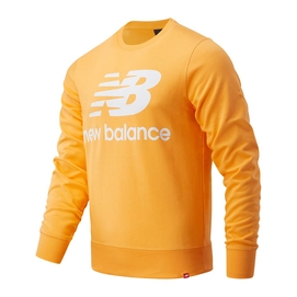 Trui New Balance Men Essentials Stacked Logo Crew Habanero