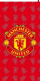 Serviette de Plage Manchester United Rouge Logo