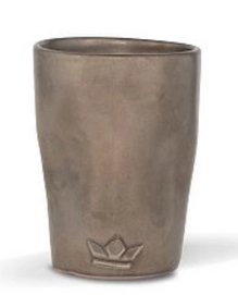 Koffiekop Dutchdeluxes Dented Mug Platinum Matt 300ml (4-Delig)