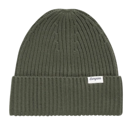 Muts Bergans Unisex Nordmarka Merino Beanie Dark Olive Green