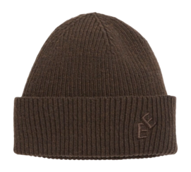 Muts Elvine Unisex Rib Hat Brown Melange