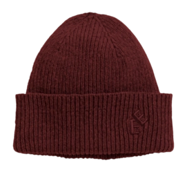 Muts Elvine Unisex Rib Hat Red Melange