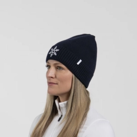 Muts KJUS Women Estelle Beanie KJUS Navy/Alloy Silver Stretch Fit