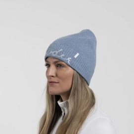 Muts KJUS Women Estelle Beanie Tranquil Blue/White Stretch Fit