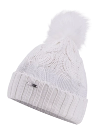Muts KJUS Women POM Beanie Cream Stretch Fit