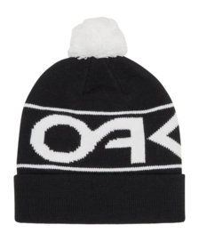 Muts Oakley Men Factory Cuff Beanie Black/White Logo