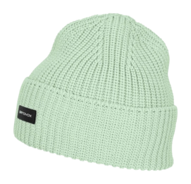 Muts Ortovox Unisex Cozy Rib Beanie Light Sage Green Nauwsluitende pasvorm