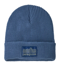 Muts Patagonia Kids Logo Beanie Strata Stencil: Barnacle Blue
