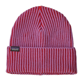 Muts Patagonia Unisex Fishermans Rolled Beanie Contrast Stripe: Brisk Purple