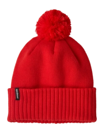 Muts Patagonia Unisex Powder Town Beanie Sizzle Red