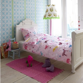 Dekbedovertrek Beddinghouse Kids My Horses Pink Katoen