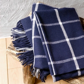 Wolldecke De Witte Lietaer Navy Dunkelblau