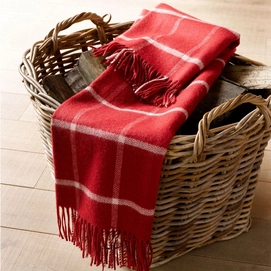 Wollen Deken De Witte Lietaer Navy Tango Red